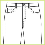 Jeans kürzen mit Originalsaum, Hosen umnähen,Jeanshose kürzen