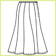 Rock Kleid kürzen, Reißverschluss einnähen, umnähen