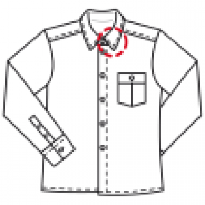 Hemd, Bluse, Shirt Kragen defekt
