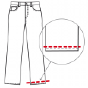 Hose kürzen mit Originalsaum