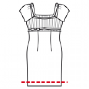 Kleid kürzen mit Maschinensaum, Saum unnähen