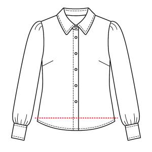 Bluse kürzen
