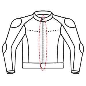 Motorradjacke Reißverschluss einnähen