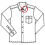 Hemd, Bluse, Shirt Kragen defekt