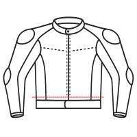 Motorradjacke kürzen